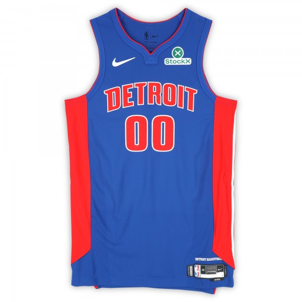 Ron Holland II Detroit Pistons Fanatics Authentic Game-Used #00 Blue Nike Jersey vs. New York Knicks on April 29, 2025 - Round 1 Game 5 - Size 48+4