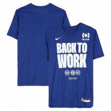 Ron Holland II Detroit Pistons Fanatics Authentic Player-Worn Blue Nike T-Shirt from the 2025 NBA Playoffs - Size XL