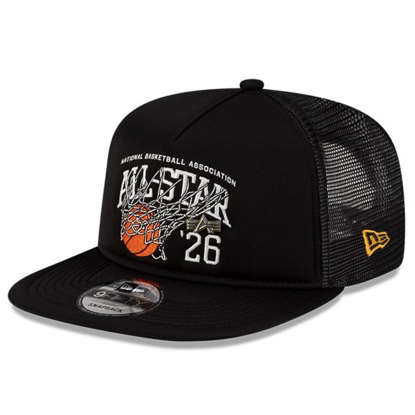 Бейсболка 2026 NBA All-Star Game New Era x Alpha Industries Black 9FIFTY Snapback