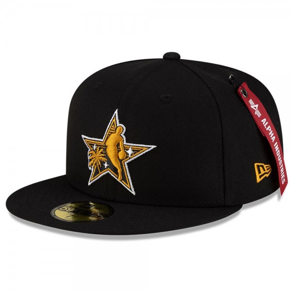 Бейсболка 2026 NBA All-Star Game New Era x Alpha Industries Black 59FIFTY