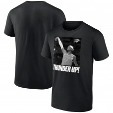 Футболка Unisex Oklahoma City Thunder Shai Gilgeous-Alexander Black 2025 NBA Finals Champions Celebration