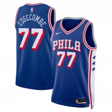 Джерси Unisex Philadelphia 76ers V. J. Edgecombe Nike Royal 2025 NBA Draft First Round Pick Swingman - Icon Edition