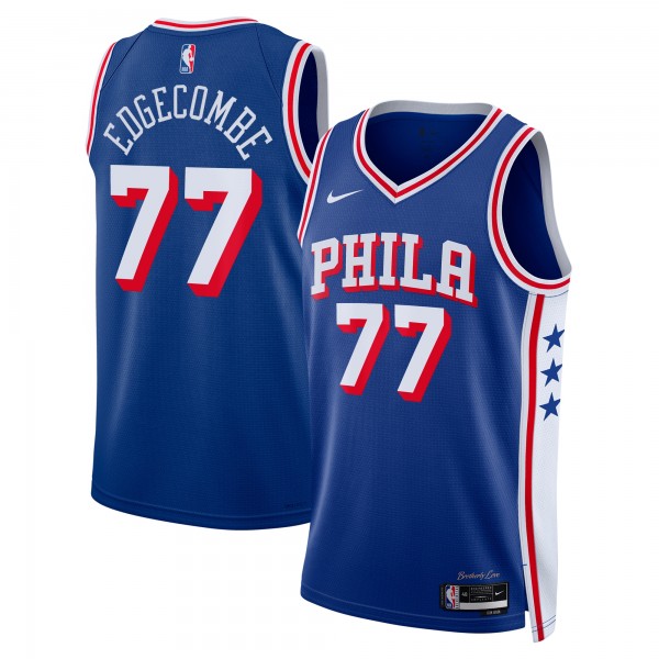 Джерси Unisex Philadelphia 76ers V. J. Edgecombe Nike Royal 2025 NBA Draft First Round Pick Swingman - Icon Edition