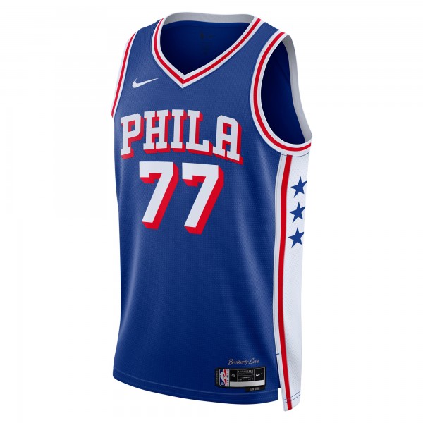 Джерси Unisex Philadelphia 76ers V. J. Edgecombe Nike Royal 2025 NBA Draft First Round Pick Swingman - Icon Edition