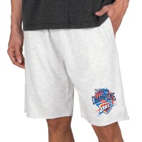 Шорты Oklahoma City Thunder Concepts Sport Oatmeal 2025 NBA Finals Champions Mainstream Tri-Blend French Terry Lounge