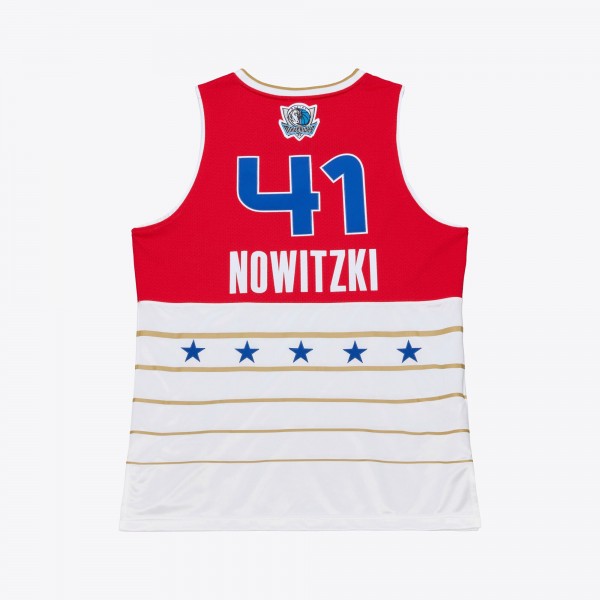 Джерси 2006 NBA All-Star Game Dirk Nowitzki Mitchell & Ness Red/White Authentic