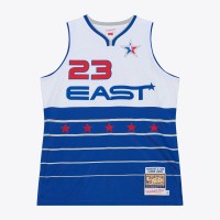 Джерси 2006 NBA All-Star Game LeBron James Mitchell & Ness White/Blue Authentic