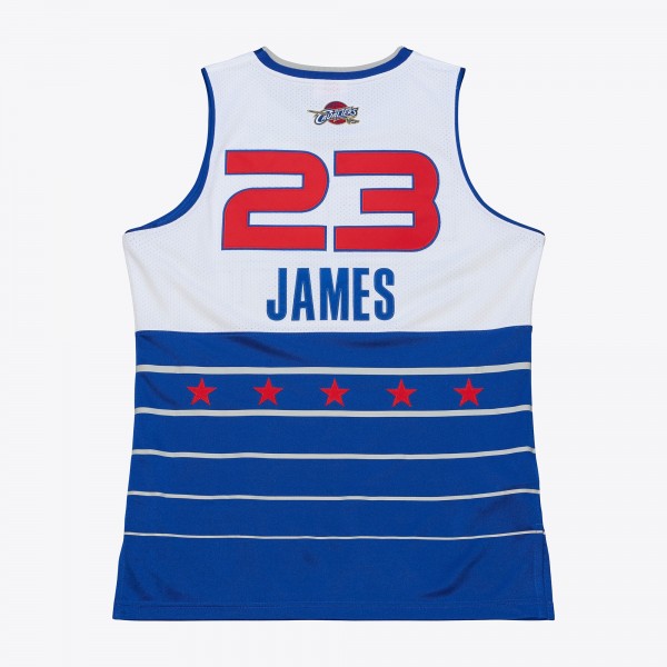 Джерси 2006 NBA All-Star Game LeBron James Mitchell & Ness White/Blue Authentic