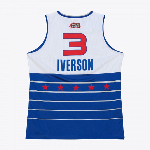 Джерси 2006 NBA All-Star Game Allen Iverson Mitchell & Ness White/Blue Authentic