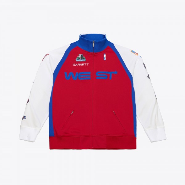 2006 NBA All-Star Game Kevin Garnett Mitchell & Ness Red/White Authentic Full-Zip Jacket