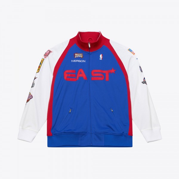 2006 NBA All-Star Game Allen Iverson Mitchell & Ness Blue/White Authentic Full-Zip Jacket