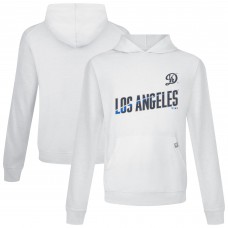 Los Angeles Dodgers Levelwear White City Connect Relay Core Logo Pullover Hoodie