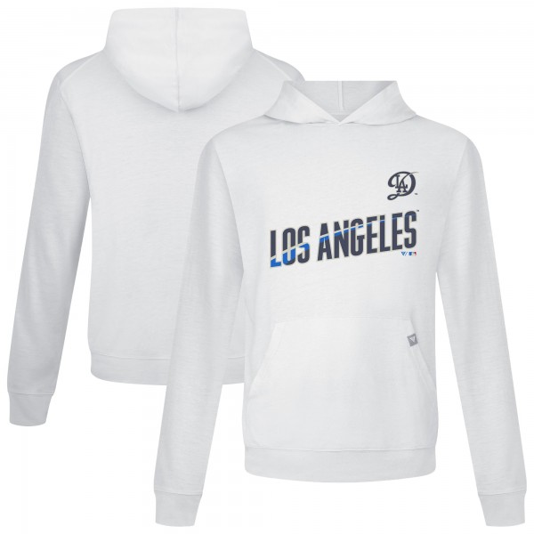Los Angeles Dodgers Levelwear White City Connect Relay Core Logo Pullover Hoodie