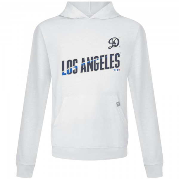 Los Angeles Dodgers Levelwear White City Connect Relay Core Logo Pullover Hoodie