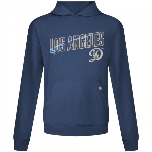 Los Angeles Dodgers Levelwear Navy City Connect Relay Back Splash Pullover Hoodie