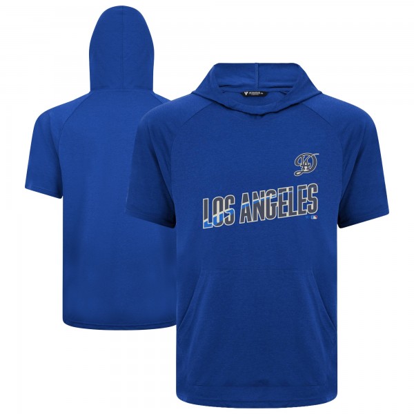 Los Angeles Dodgers Levelwear Royal City Connect Phase Core Logo Pullover Hoodie T-Shirt