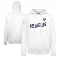 Los Angeles Dodgers Levelwear White City Connect Podium Core Logo Pullover Hoodie