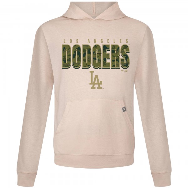 Los Angeles Dodgers Levelwear Khaki Relay Protect Pullover Hoodie