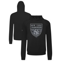 Толстовка New York Yankees Levelwear Black Mandate Buckler Tri-Blend