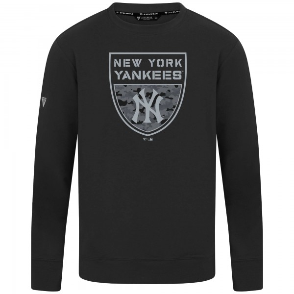 New York Yankees Levelwear Black Mandate Buckler Pullover