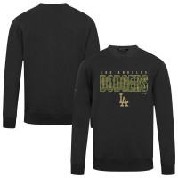 Los Angeles Dodgers Levelwear Black Zane Protect Pullover Sweatshirt