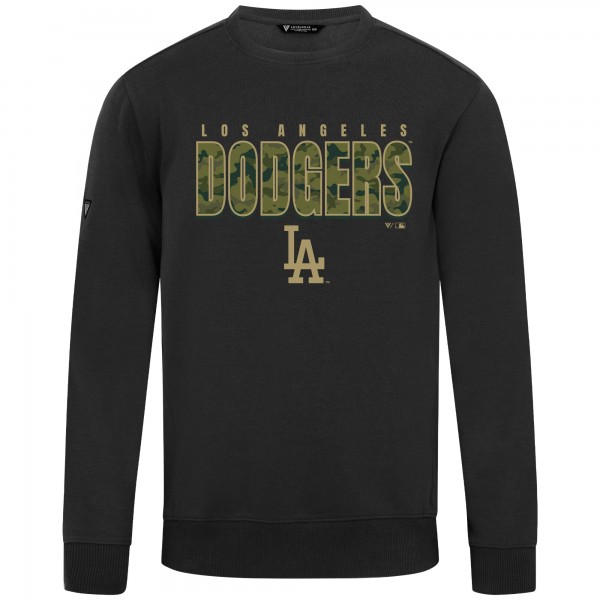 Los Angeles Dodgers Levelwear Black Zane Protect Pullover Sweatshirt