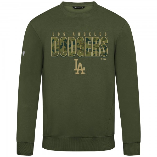 Los Angeles Dodgers Levelwear Green Zane Protect Pullover Sweatshirt