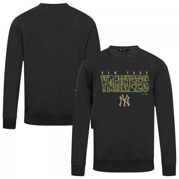 New York Yankees Levelwear Black Zane Protect Pullover Sweatshirt