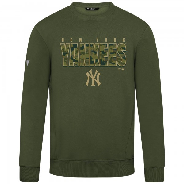 New York Yankees Levelwear Green Zane Protect Pullover Sweatshirt