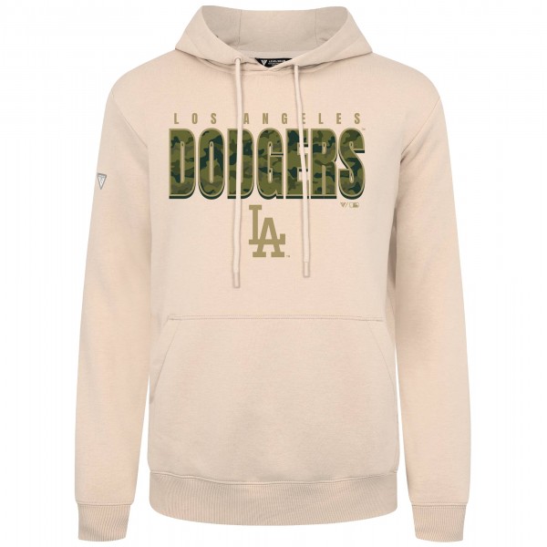 Los Angeles Dodgers Levelwear Khaki Podium Protect Pullover Hoodie
