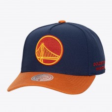 Golden State Warriors Mitchell & Ness Navy Legendary Home Pro Pinch Snapback Hat