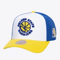 Golden State Warriors Mitchell & Ness White Legendary Home Pro Pinch Snapback Hat