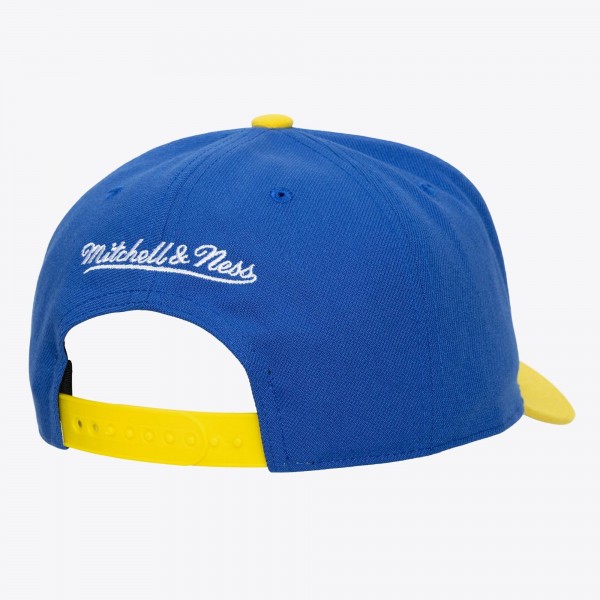 Golden State Warriors Mitchell & Ness White Legendary Home Pro Pinch Snapback Hat