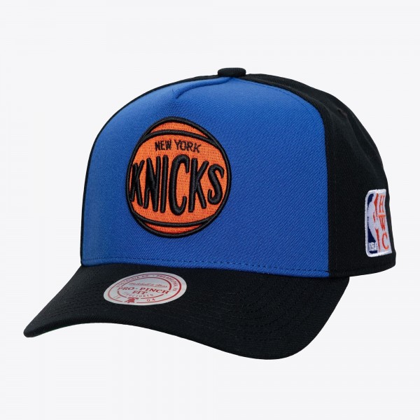 New York Knicks Mitchell & Ness Blue Legendary Home Pro Pinch Snapback Hat