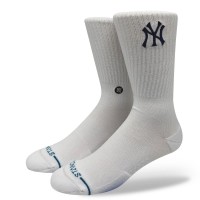 Unisex New York Yankees Stance White Crested Knit Crew Socks