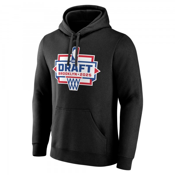 Black 2025 NBA Draft Logo Pullover Hoodie