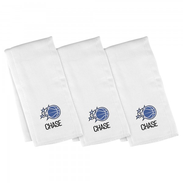Малышам Orlando Magic Chad & Jake Personalized Burp Cloth Three-Pack Set