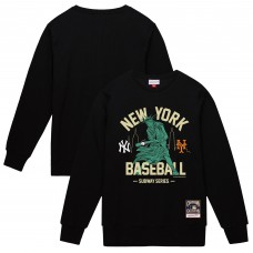 Кофта New York Yankees vs. New York Mets Mitchell & Ness Black Subway Series Swinging Liberty