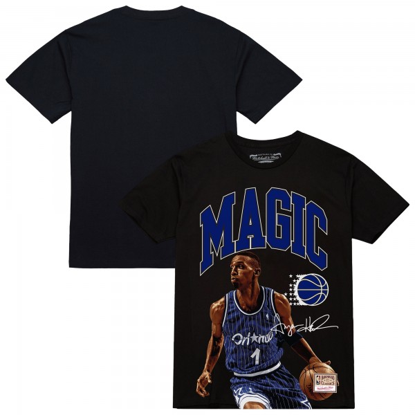 Футболка Orlando Magic Penny Hardaway Mitchell & Ness Black Hardwood Classics Player Arch