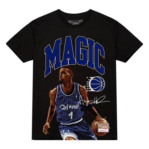 Футболка Orlando Magic Penny Hardaway Mitchell & Ness Black Hardwood Classics Player Arch