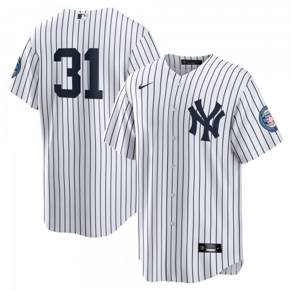 Игровая джерси New York Yankees Ichiro Suzuki Nike White 2025 Baseball Hall of Fame Name & Number Retired Replica