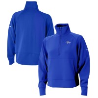 Кофта на короткой молнии Women Oklahoma City Thunder Columbia Blue 2025 NBA Finals Champions Wickhams Hills Raglan Omni-Wick