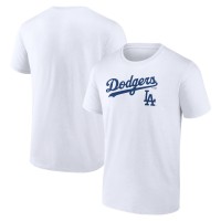Los Angeles Dodgers White Team Lockup T-Shirt