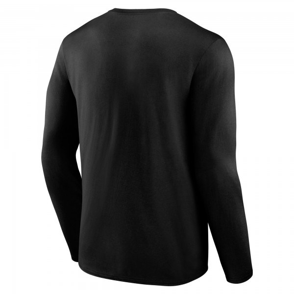 Los Angeles Dodgers Black Team Lockup Long Sleeve T-Shirt