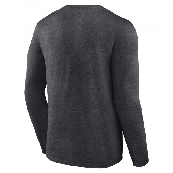 New York Yankees Charcoal Team Lockup Long Sleeve T-Shirt