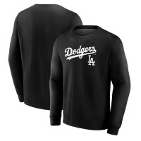 Los Angeles Dodgers Black Team Lockup Sweatshirt