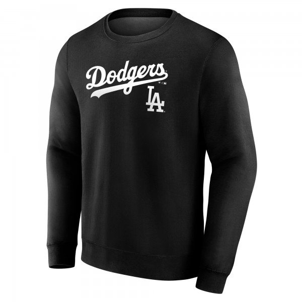 Los Angeles Dodgers Black Team Lockup Sweatshirt