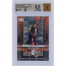 Dwyane Wade Miami Heat Autographed 2003-04 Upper Deck Rookie Exclusives #5 Beckett Fanatics Witnessed Authenticated 9.5/10 Rookie Card with HOF 23 Inscription
