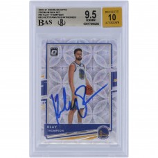 Klay Thompson Golden State Warriors Autographed 2020-21 Panini Donruss Optic Premium Box Set Scope #49 #/249 Beckett Fanatics Witnessed Authenticated 9.5/10 Card