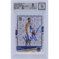 Klay Thompson Golden State Warriors Autographed 2020-21 Panini Donruss Optic Premium Box Set Scope #49 #/249 Beckett Fanatics Witnessed Authenticated 9/10 Card